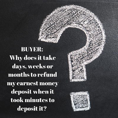 karenschlosser's tweet photo. The Elusive Return of Earnest Money - https://t.co/1rUpNMUpjw #earnestmoney #contracttopurchase #purchasecontract #realestate #cincinnatirealestate #realtor #cincinnatirealtor #homebuyer #homeseller #buyer #seller #homeselling #homebuying #karenschlosser #escrowdeposit #escrow https://t.co/DKsARDTddd