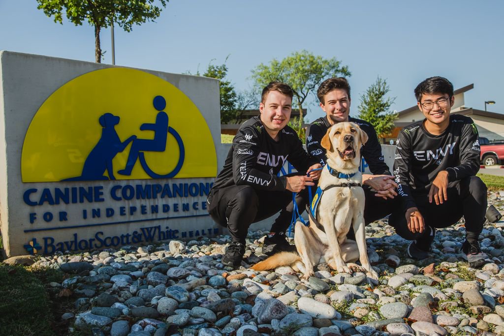 canineorg's tweet photo. A huge thank you to our friends at @Envy for their support this North Texas Giving Day through a matching gift of $10,000! We are thrilled to be working with Envy Gaming, there are exciting things to come! #giveadogajob #ntxgivingday #onedayoneteam https://t.co/QRCqqlhEKm https://t.co/j2cveOyXbB