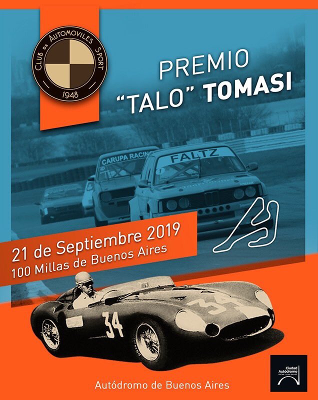 Premio Talo Tomasi
Cierre de inscripciones lunes 16

Inscripcion en clubsport.com.ar/385-evento~pre…