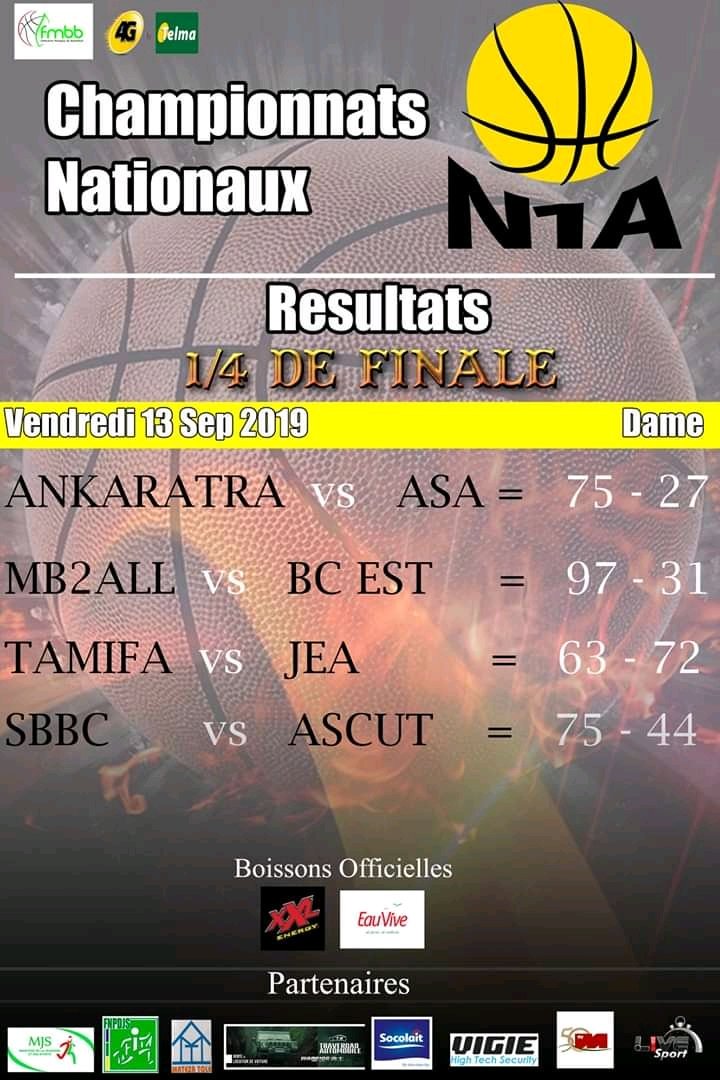 HarisoaChristi3's tweet photo. RΓ©sultats du match d'hier ππ et programme pour today ππ
#MyTeam #MB2ALL
#BasketMalagasy #FMBB #BasketAfrica https://t.co/VvbFyZBgrO