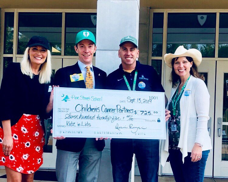 PSS_D7's tweet photo. Pine Street School is proud to support Kids in Lids for the Children’s Cancer Partners of the Carolinas!!
#Mindfulnessmatters
#foreverpine @denreg71
@SchoolDistrict7 https://t.co/fhluacQGrr