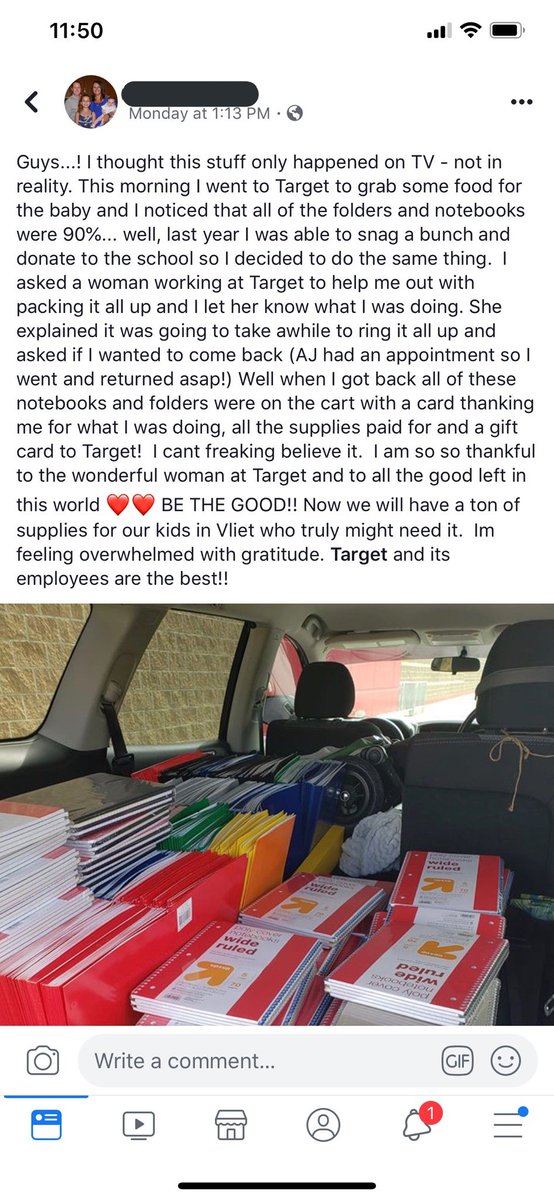 TGTJudeii's tweet photo. #BeTheGood #HappyToHelp #GratitudeforOurTeachers #TeamTarget #TargetRun #PayItForward https://t.co/KlOD1DwEXd