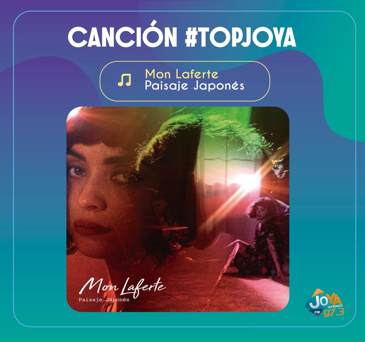 Raquel63633725's tweet photo. Canción#1 #topjoya @monlaferte @JoyaStereo 😍❤️ #paisajejapones https://t.co/nqbbbd4mHS