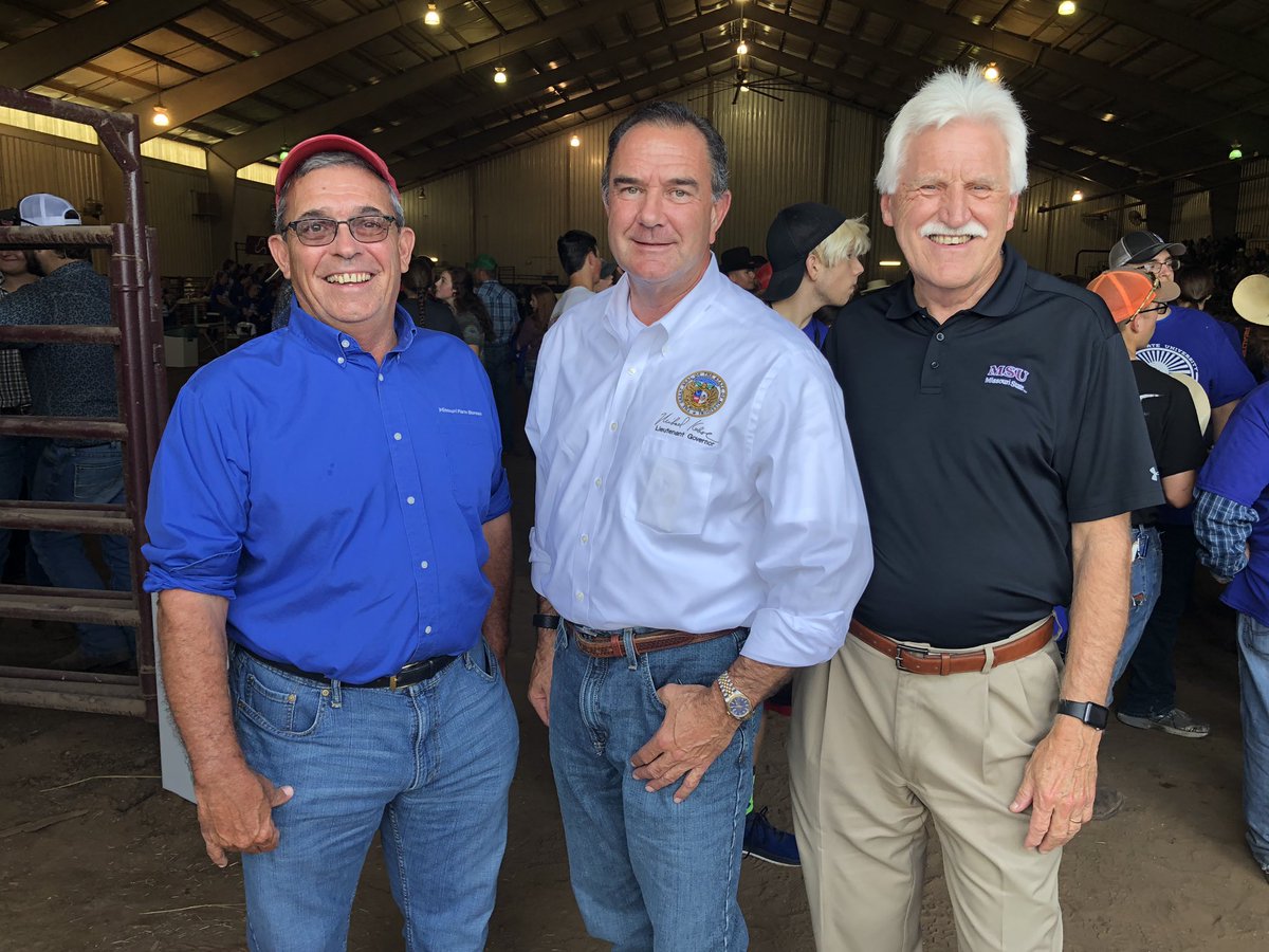 Nice to talk to Lieutenant Governor Mike Kehoe and Blake Hurst of the Missouri Farm Bureau  at the Salute to Agriculture.