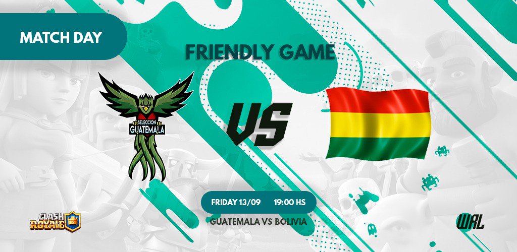 En unos minutos estaremos jugando Vs <a href="/BoliviaCR/">Selección Boliviana CR</a> en la <a href="/WorldLeagueCR/">World Royale League</a> por el canal de <a href="/RhaegarGT/">Rhaegar 🇬🇹</a> ❤🇬🇹

Link del Directo: youtu.be/r1vUqdgJQSs