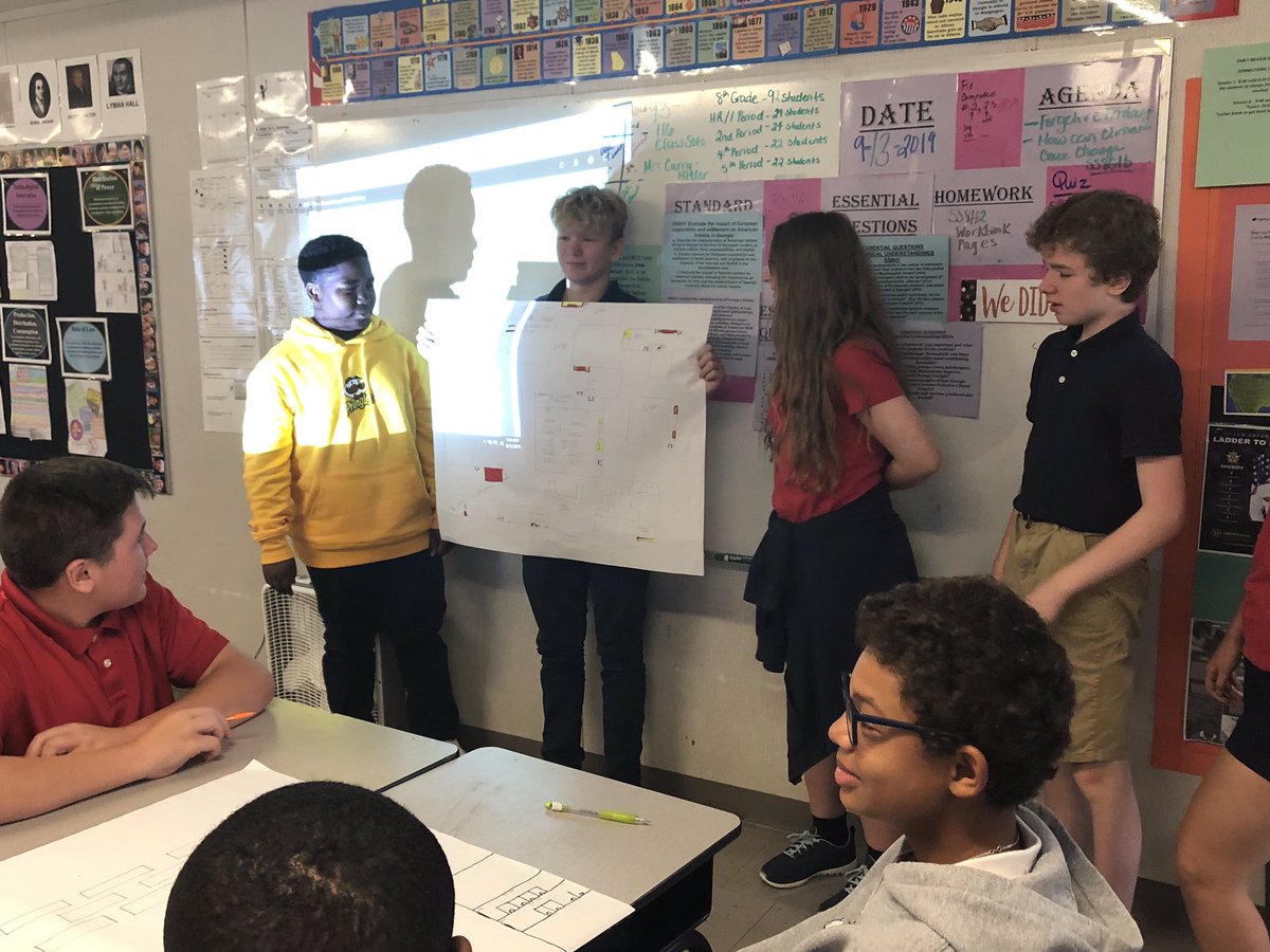 Everett_A_'s tweet photo. It’s #ForgetiveFriday @NCTS09 the Instructional focus is student engagement &amp; application of skills.6th grade-using google docs for corrections &amp; feedback to constructed response questions.7th grade-researching.8th exploring water conservation efforts &amp; presenting! #NCSSBeThebest https://t.co/iXgFzkMa6W