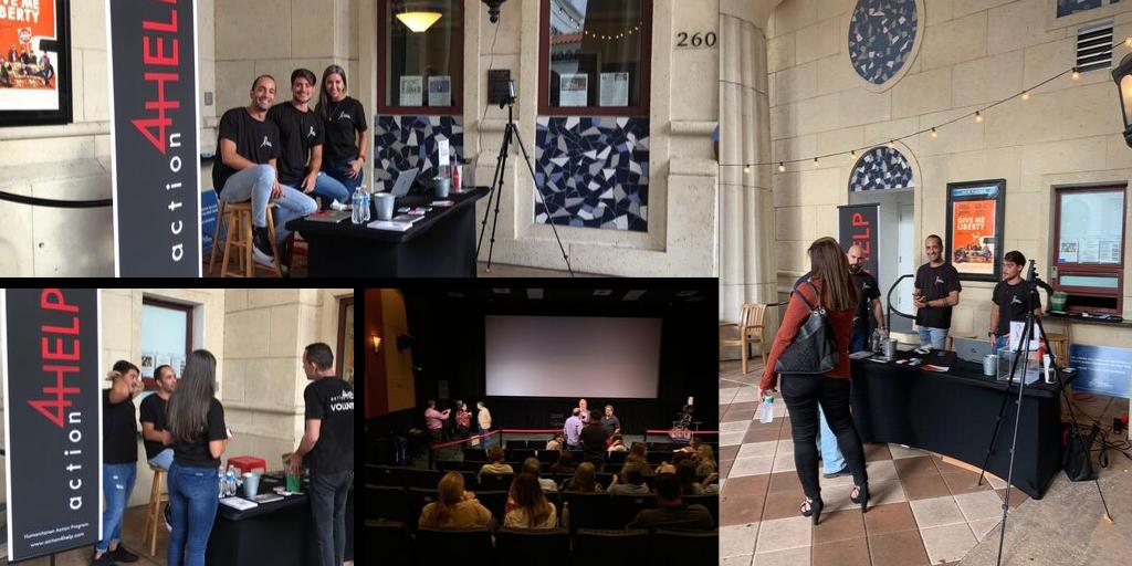Action4Help's tweet photo. Here we are at @gablescinema ready for the premiere of ESTÁ TODO BIEN. Forever thankful to our volunteers for their commitment and solidarity.
We are proud of making this happen!
#Miami #action4help #Cinema #solidarity https://t.co/8YOzwvRpSi