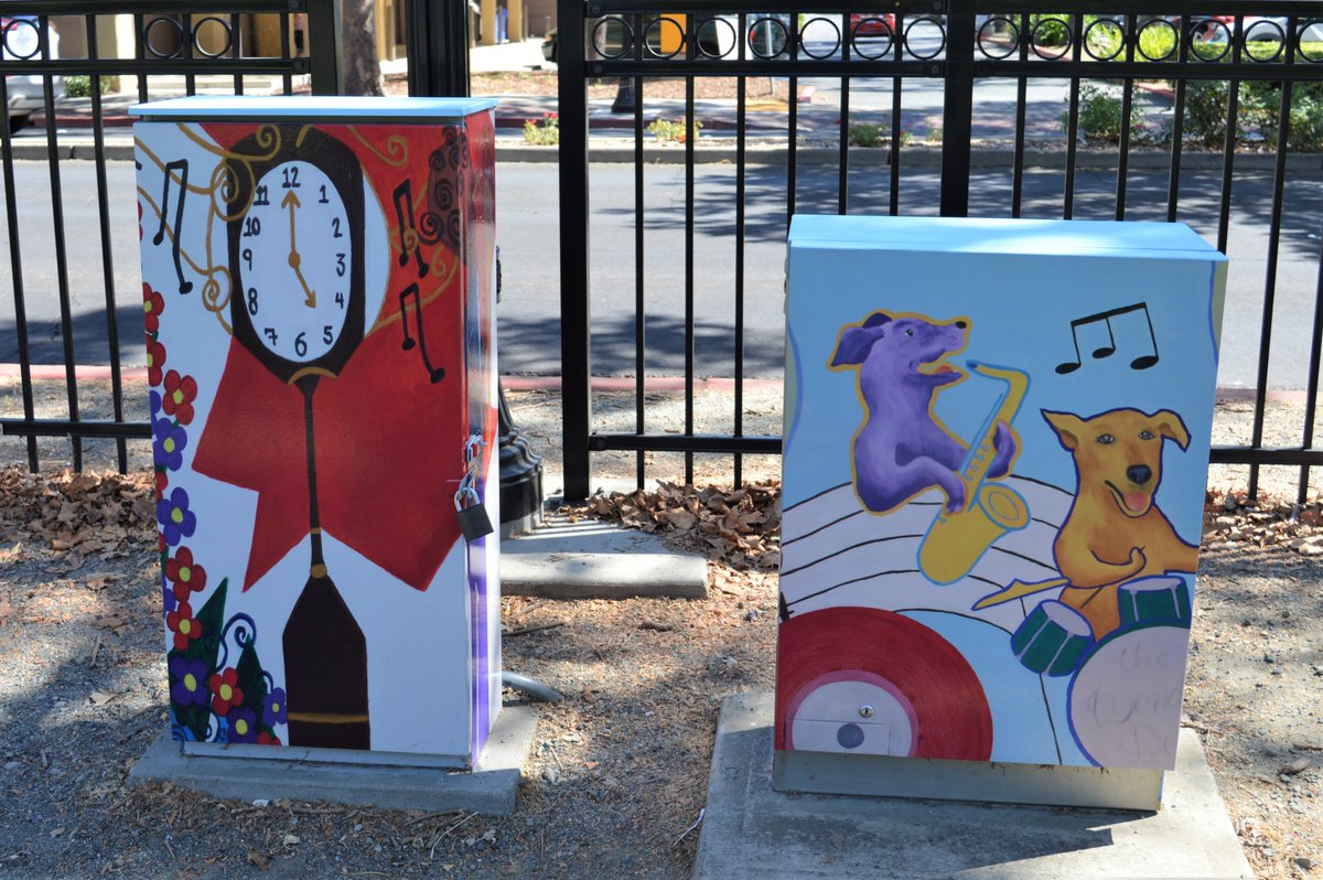 <a href="/CA_Concord/">City of Concord CA</a> <a href="/ArtConcord/">Concord Art Association</a> Some of the boxes were wrapped in vinyl by Signature d'Sign featuring artwork in various mediums such as watercolor. This is a great opportunity to walk around Todos Santos Plaza, and check out the great work!