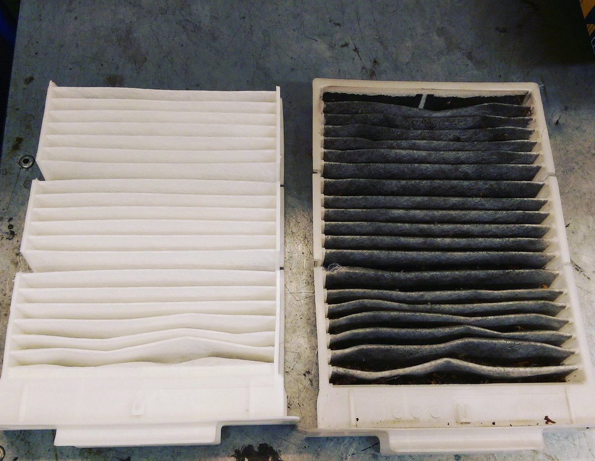 PeugeotRepairs's tweet image. The #pollenfilter is one of the most neglected items on a service! Do you really want to breathe all that dirt in? #peugeot #citroen #peugeotrepairs #garage #mechanic #servicing #maintenance #comparison #clean #dirty #cleanair