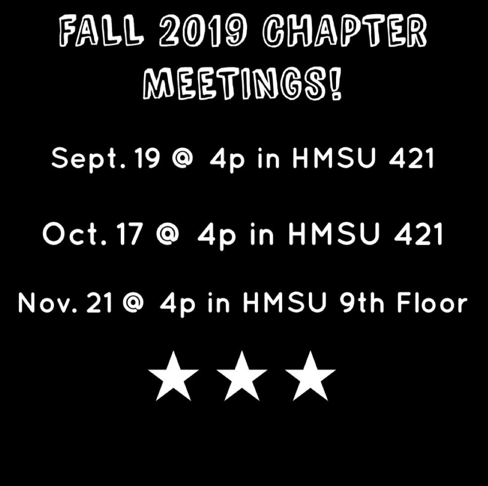 StateOmega's tweet image. MARK YOUR CALENDARS! 🎉 ••

We are so ready for OoO to start up this semester, so remember these dates! Come be a part of our movement for ISU! 🖤✨ #OoO