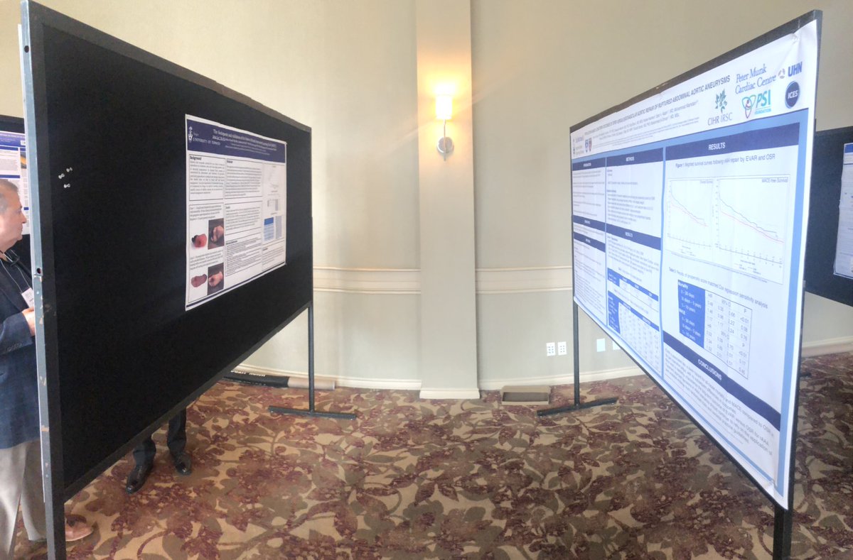 oselimvasc's tweet photo. Feeling a little inadequate next to @SaladMD poster at #CSVS2019 @UofTVascular @ahmedkayssi @canadianvascul1 https://t.co/HTB0usW7El
