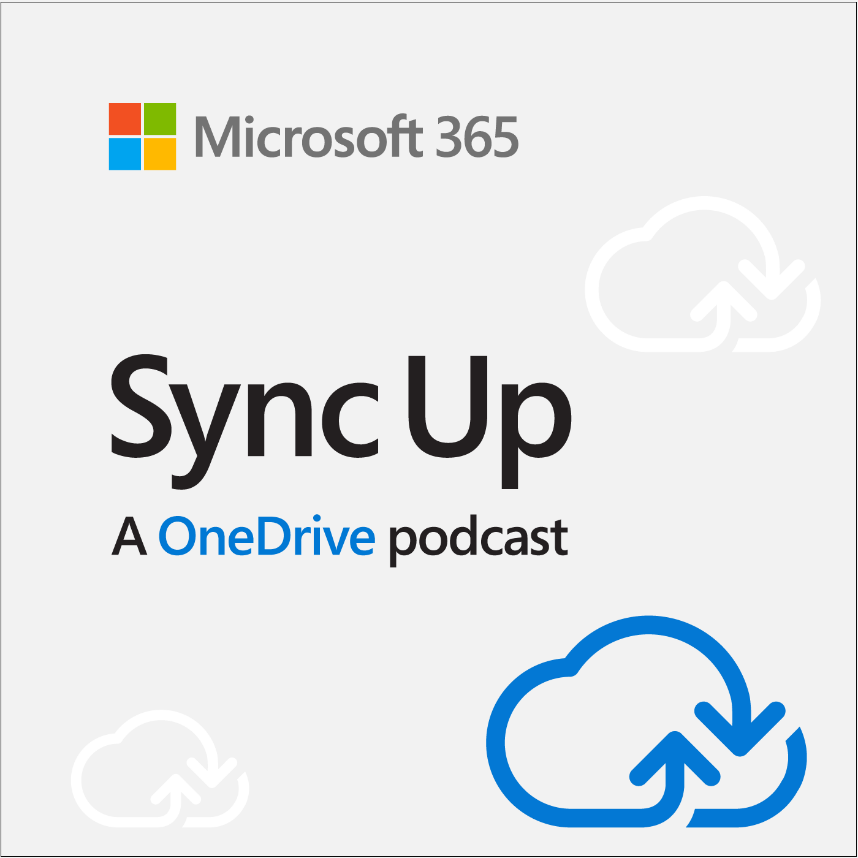 SharePoint's tweet photo. Sync Up – a #OneDrive podcast, all about OneDrive. Tune in to ep. 1, "Files, Files, Files", that focuses on the past, present and future of OneDrive. The episode also covers roadmap announcements, customer stories, events, and #DiversityandInclusion. https://t.co/yNzEHIawZQ