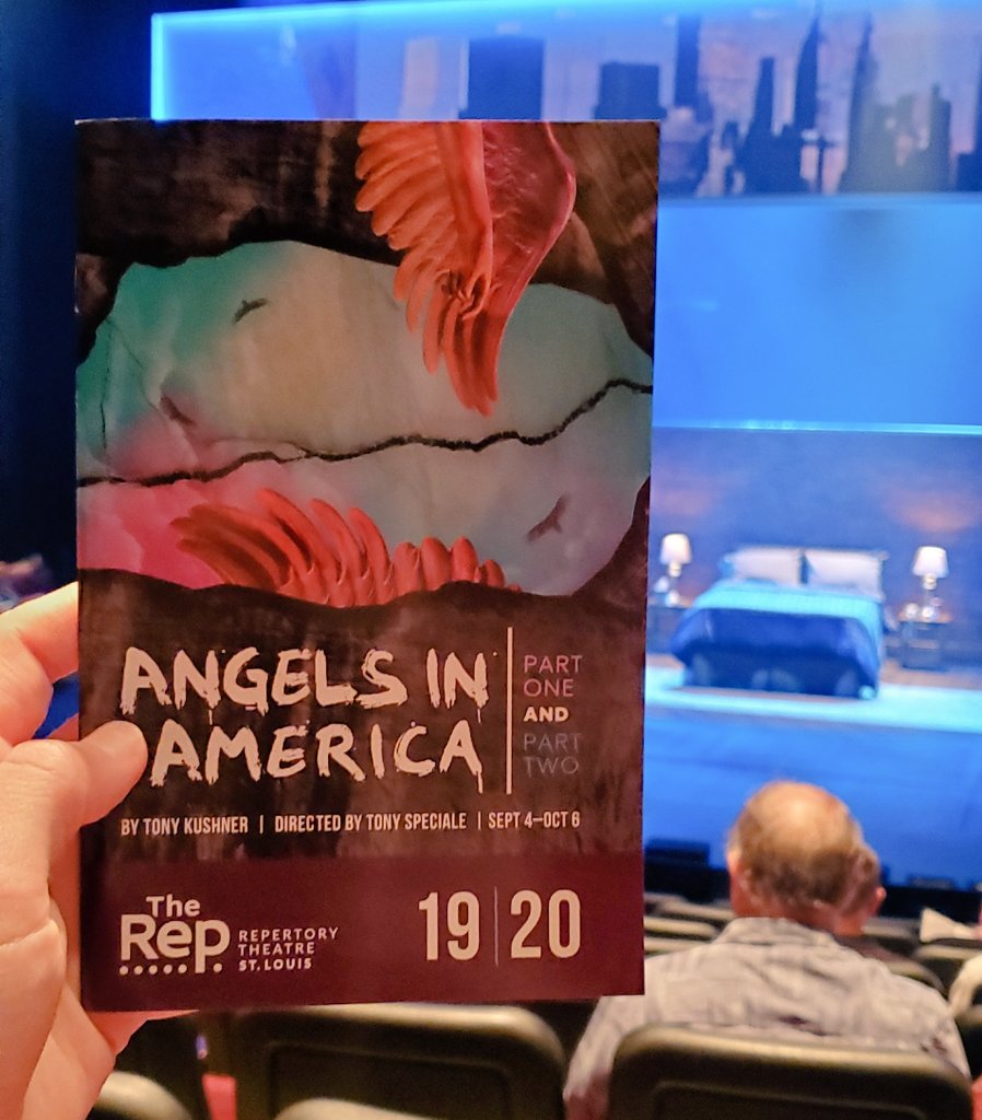 KevinRBrackett's tweet photo. Opening night of #AngelsInAmerica part two @repstl! #RepAngels https://t.co/cxwvGYSQd2