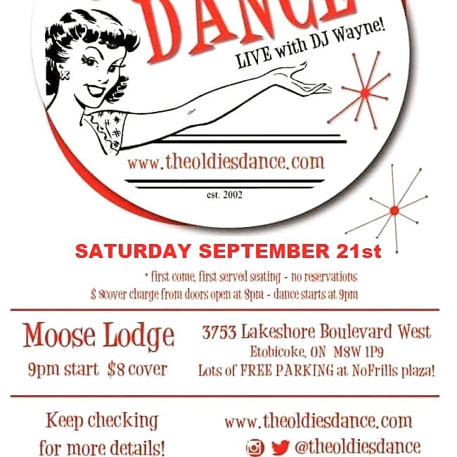 theoldiesdance's tweet photo. Join us next Sat night at Moose Lodge Lakeshore downstairs hall. 8pm doors 9pm dance. More details at https://t.co/x6FtfI9PBn https://t.co/Z9fJmyhzfZ