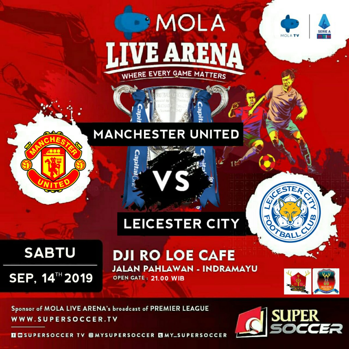 Nobar manchester united vs leicester city.
#uici 
#unitedindonesiaindramayu