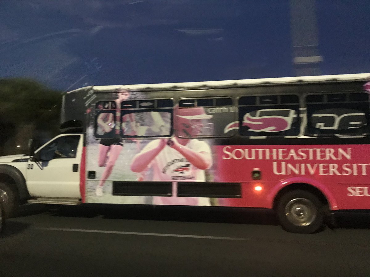 Jman263215's tweet photo. When you are driving to watch @SEUFireFootball play Point tomorrow and you pass @SEUFireXC on the interstate @FireAthletics #feeltheheat #firechasers https://t.co/YCqzdqm0nJ