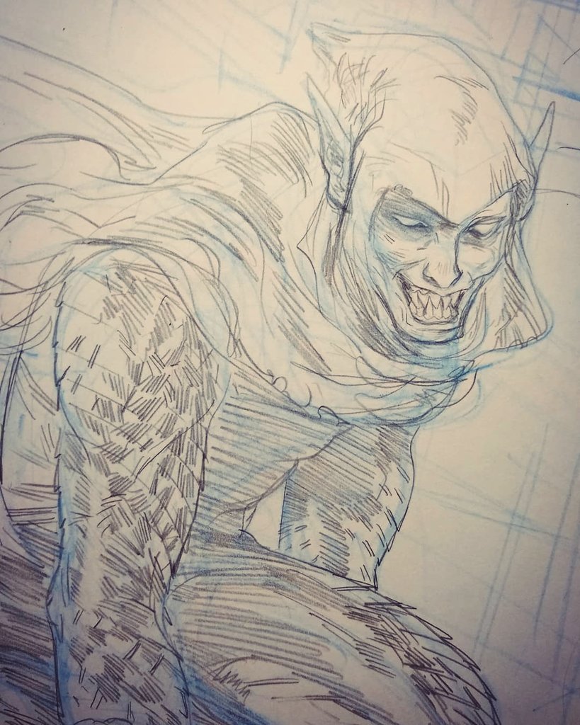 SooDLee's tweet image. More pre-NYCC commissions. Is it cheating if I post inks for inktober? Oh, and happy Friday the 13th.