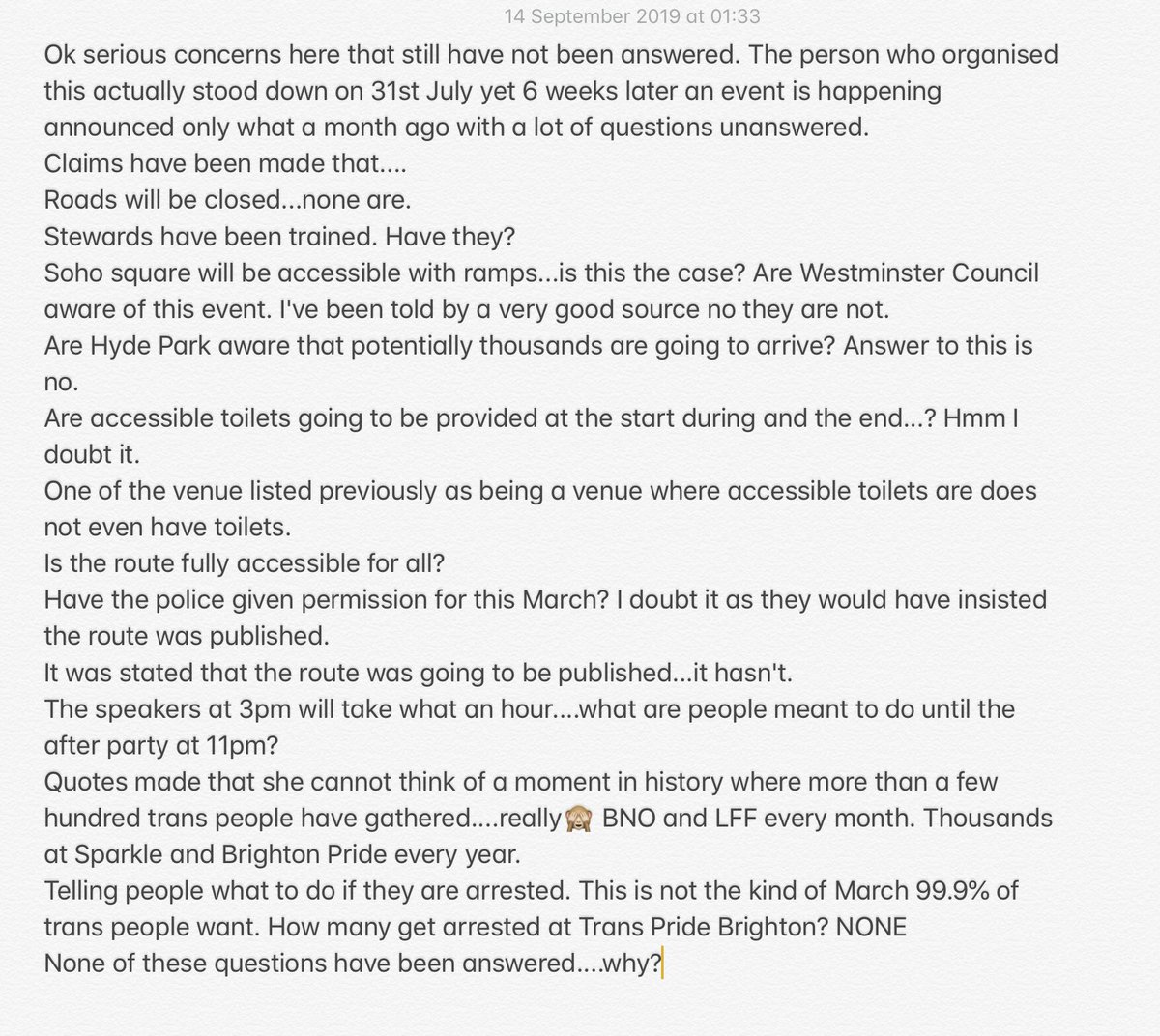 Trans Pride London tweet media