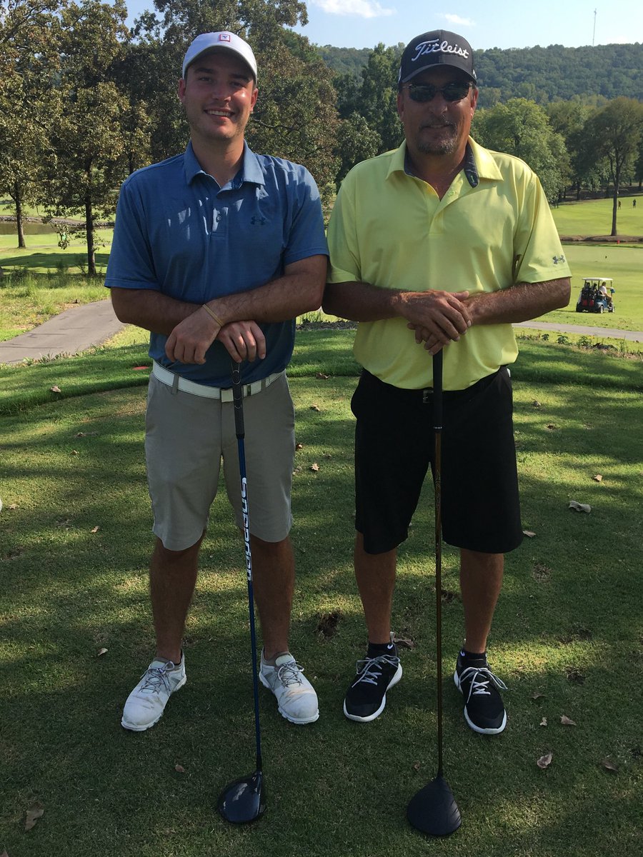 RossSpurlock's tweet photo. Got my golf on today with my favorite golfing buddy. We shot -17 in a scramble and ended up second in the championship flight https://t.co/XroSMh13PE