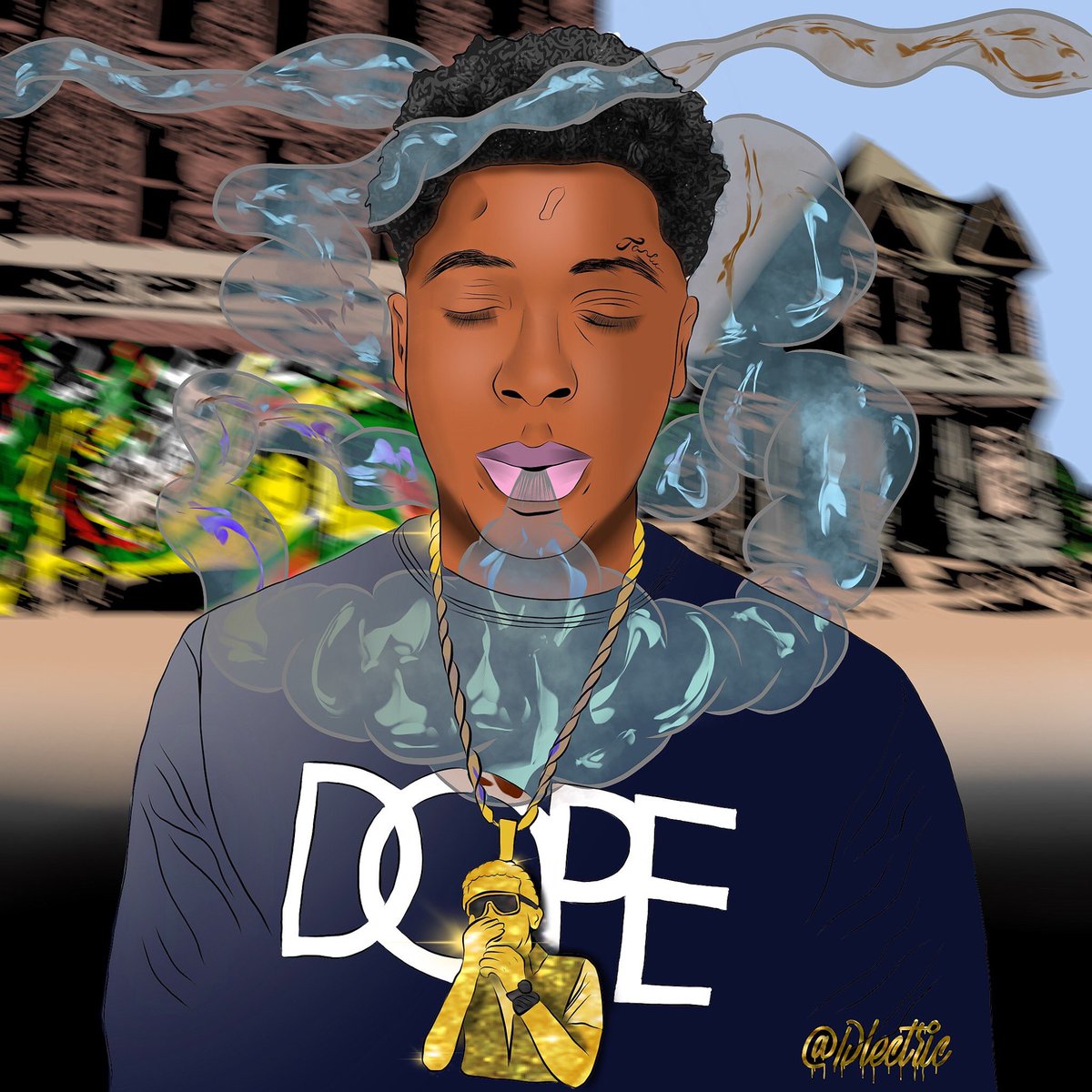 DLectric's tweet photo. HMU FOR CUSTOM ART🎨💯 #digitalart #NBAYOUNGBOY https://t.co/FpZqYoo801