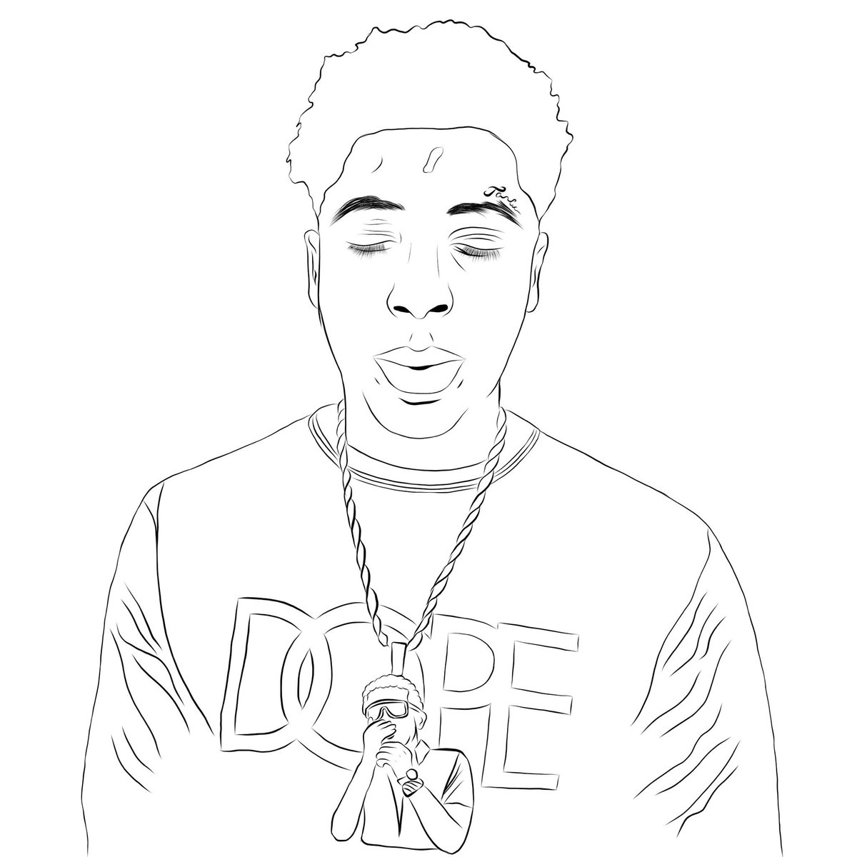 DLectric's tweet photo. HMU FOR CUSTOM ART🎨💯 #digitalart #NBAYOUNGBOY https://t.co/FpZqYoo801