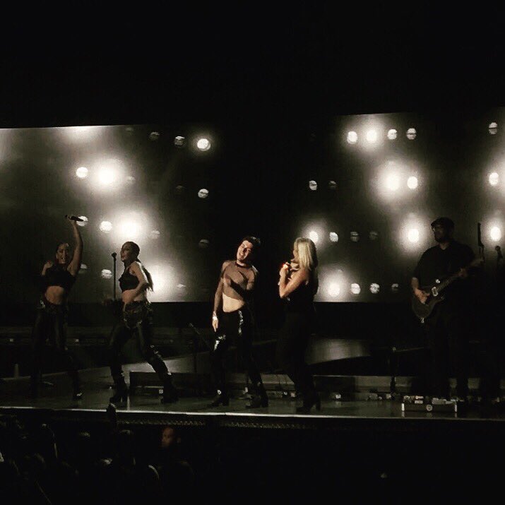 317lindquist's tweet photo. Mason in the mesh was picked out of the crowd and pretty much stole the show during Bebe Rexha’s set at tonight’s #jonasbrothers event at @thefieldhouse. https://t.co/scRGjkTIwG