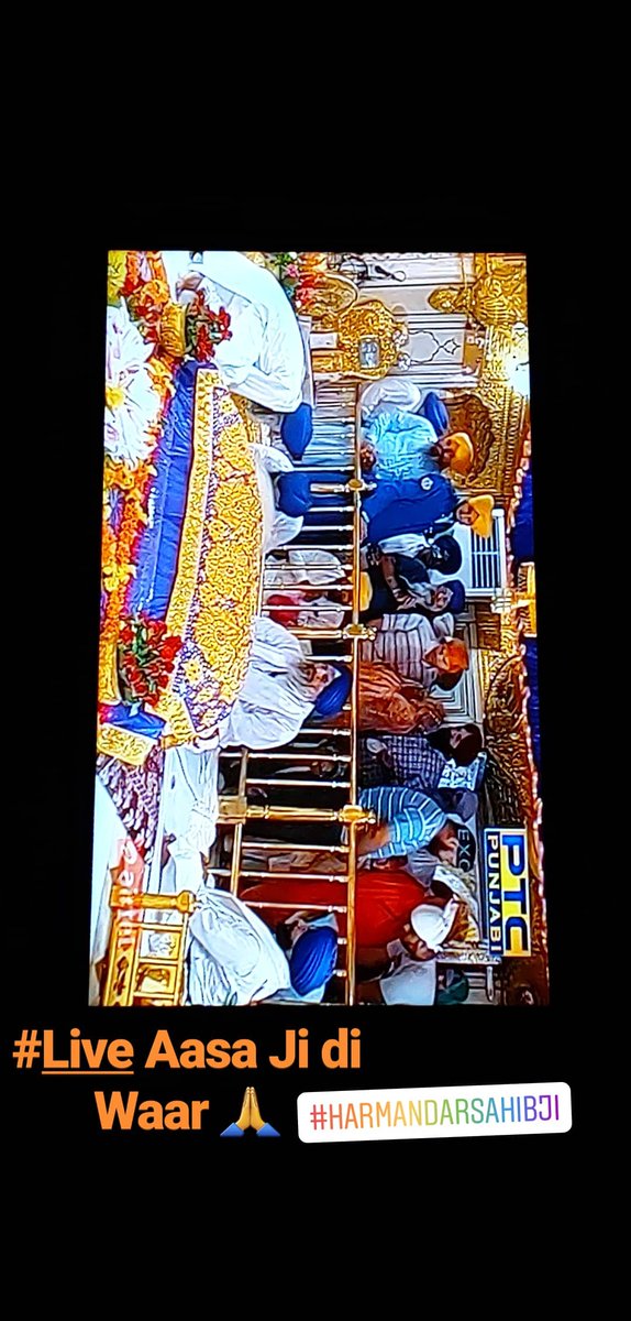 iamsinghdilbagh's tweet photo. Watching #Aasajidiwaar live From #Darbaar shri #Harmandersahib ji .Thanks To @PTC_Network for giving us Morning like this 🙏 https://t.co/0Mcp0eZxRN