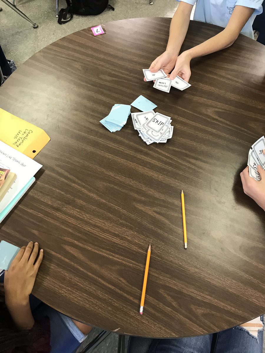 adooz's tweet image. Like terms Uno today as one of our stations. Kids that stay with me for advisory begged to play again with free time! @mathequalslove did I get this from you?? #iteachmath #alg1chat #FridayThe13th