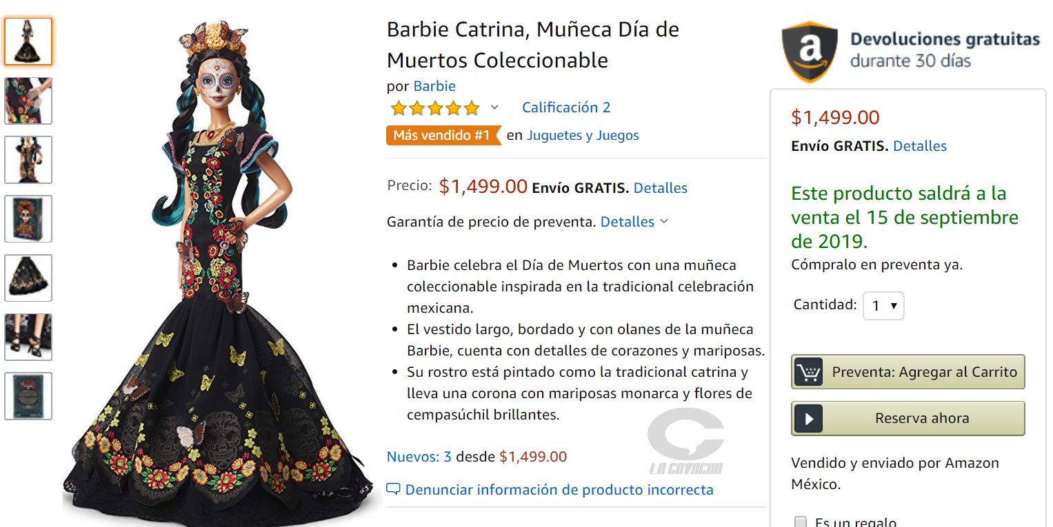 barbie dia de muertos preventa
