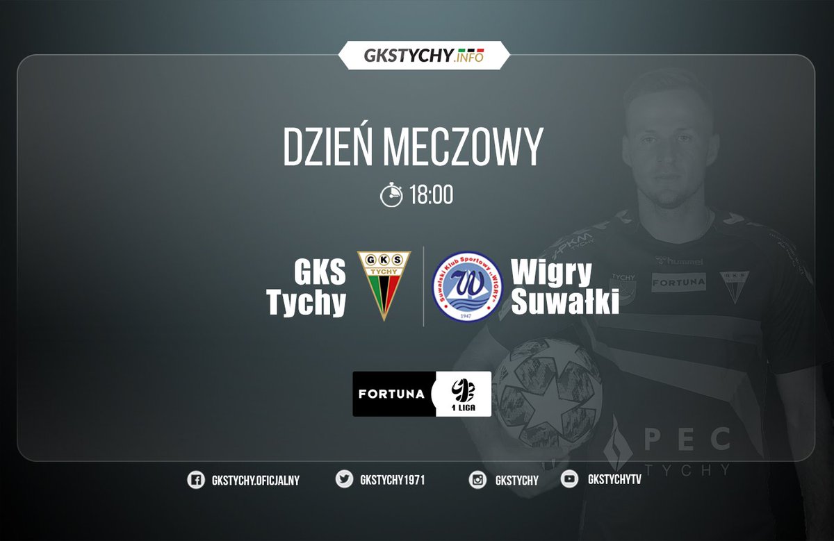 GKSTychy1971's tweet photo. #DzieńMeczowy przy #Edukacji7! 🔥 #TYCWIG
⚽️ 9. kolejka @_1liga_ 🆚 .@wigry_suwalki
⌚️ 18:00 📍 #StadionTychy
🎟️ https://t.co/3bMSM4XXPK (od 13:00 w kasie stadionu)
💰 Zagraj z FORTUNĄ: https://t.co/v2PIUFzcHd https://t.co/lKW5d2v983