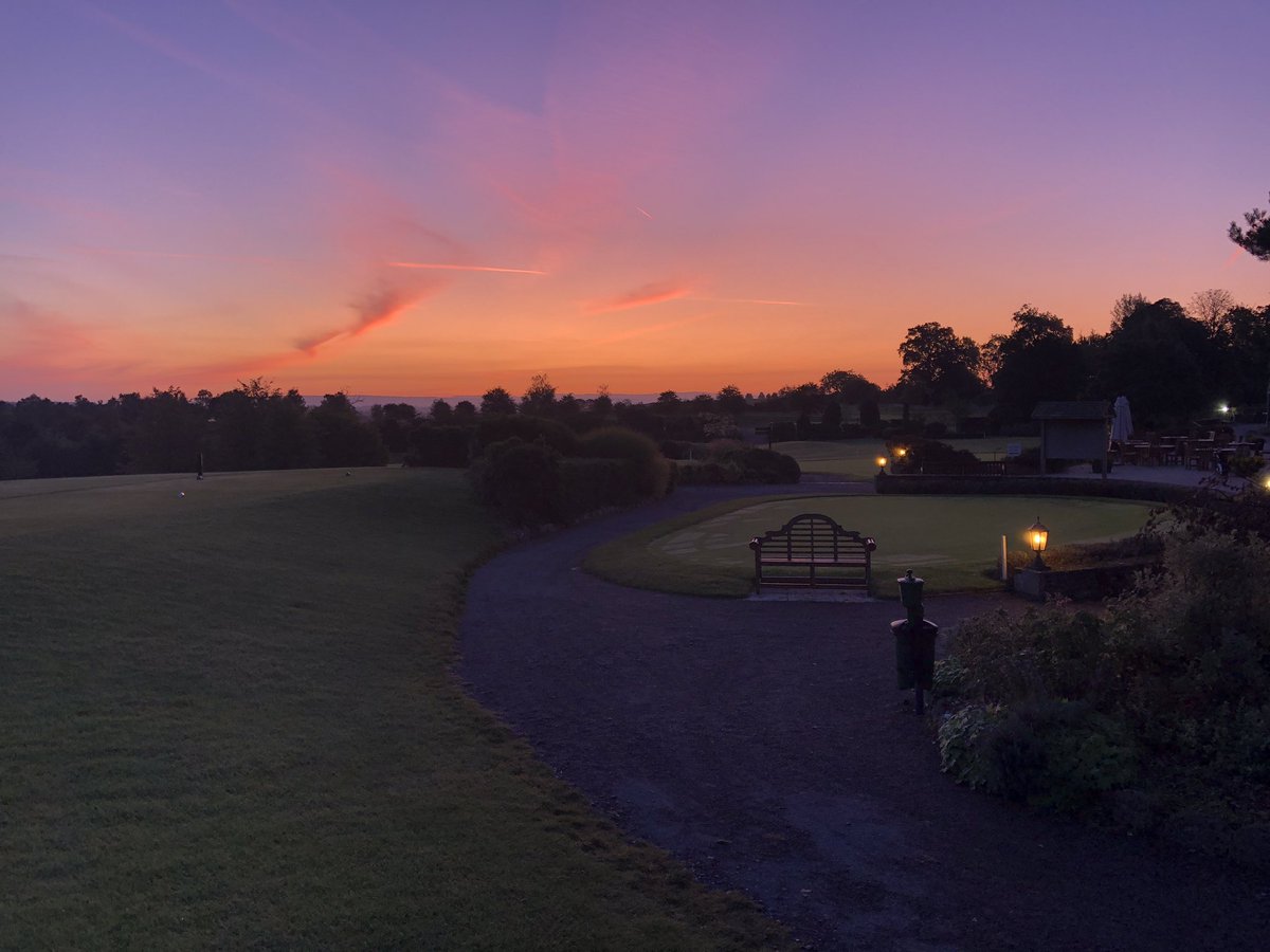 A beautiful sunrise setting up a great weekend of golf 🏌️‍♂️⛳️ #25years