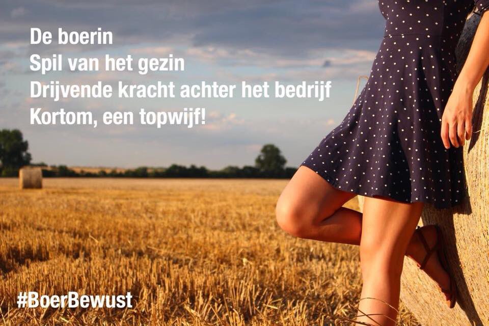 boerbewust's tweet image. Vandaag worden alle Nederlandse boerinnen in het zonnetje gezet als dank voor hun inzet op de boerderij. Ook Boer Bewust wil graag een compliment geven aan alle boerinnen die elke dag weer een belangrijke bijdrage leveren aan onze sector! #DagvandeBoerin