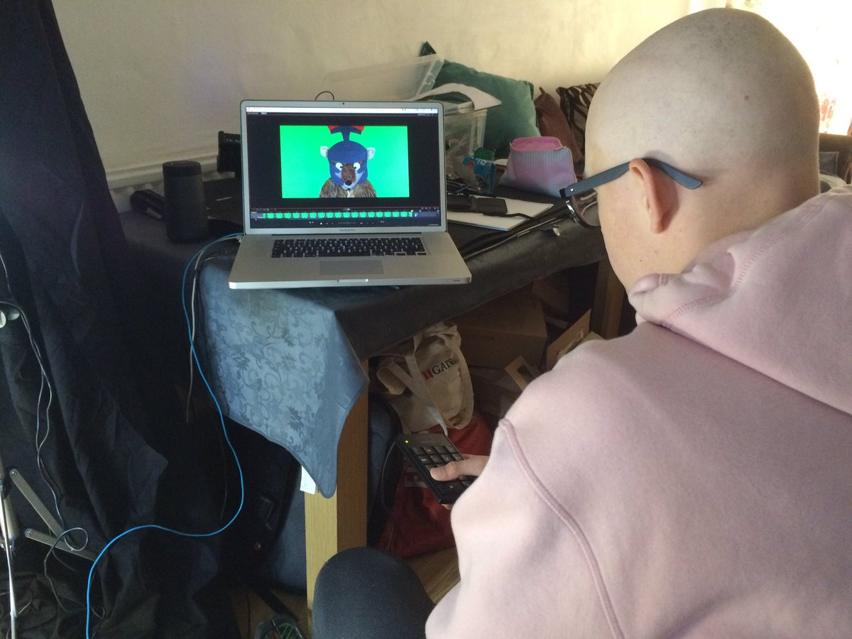twinvision's tweet photo. #onlocation with Harri  our #brilliant #animator #ypungfilmmaker #director #film #amazing story of pedro the #armadillo coming together nicely supported by @CandlelightersT funded by @BBCCiN  #2d #multiplane #stopframe https://t.co/axMaeMuVQz
