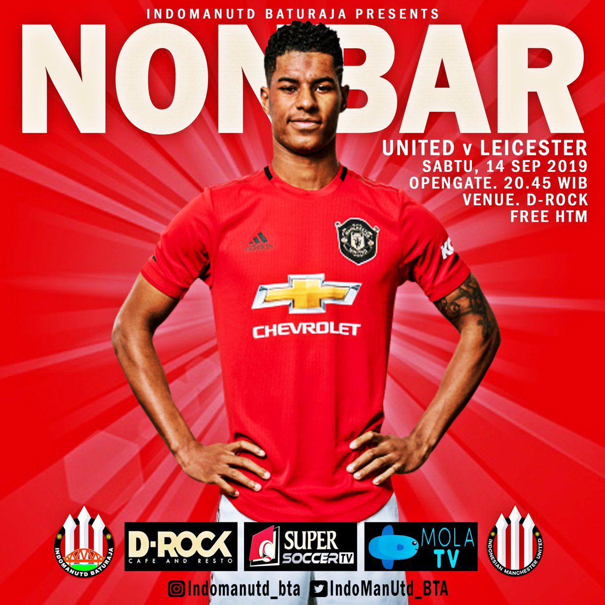 Jom guys,nobar with <a href="/indomanutd/">Indonesian Manchester United</a> Baturaja..lets make some noise,Hoooraaaahh!!!