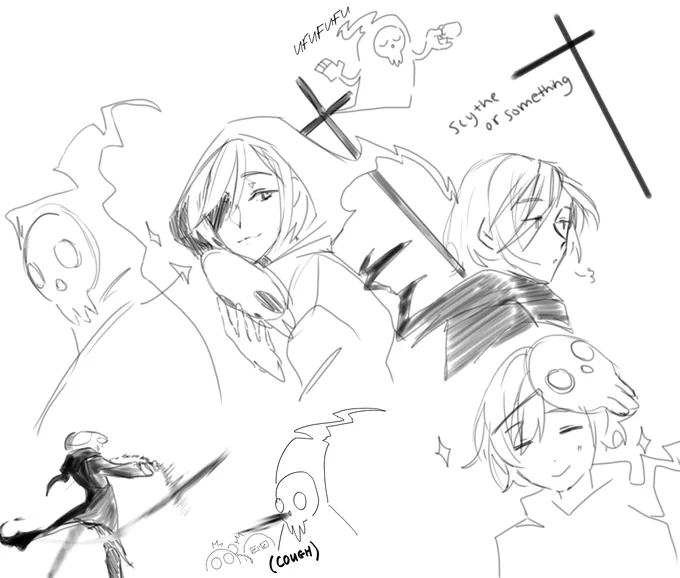 eichi tenshouin, but if he was the shinigami from soul eater #あんスタ 