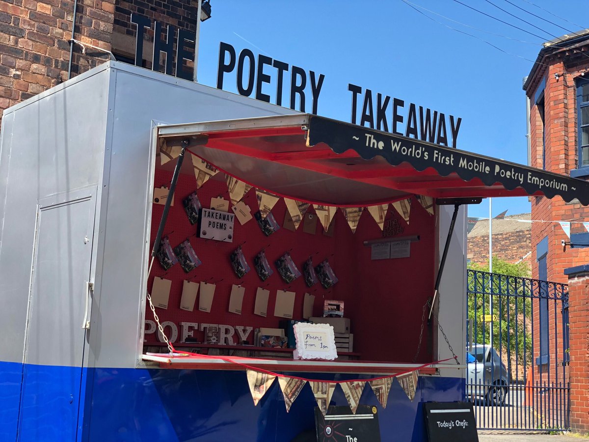 The Poetry Takeaway (@poetrytakeaway) on Twitter photo We’re <a href="/BermondsStFest/">Bermondsey St Fest</a> today.
Poetry hugs from midday with @MattAbbottPoet @SugarJPoet @reecelyons_ @SmallFreck @phoebewagnerr We’re <a href="/BermondsStFest/">Bermondsey St Fest</a> today.
Poetry hugs from midday with @MattAbbottPoet @SugarJPoet @reecelyons_ @SmallFreck @phoebewagnerr