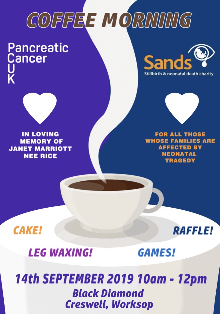 Beth_murphy1996's tweet photo. @PeakFM charity coffee morning today! In black diamond Creswell! 10-12! Male Leg waxing at 11am! Coffee! Cake! Games! The lot! Come on down! https://t.co/kxbrpMdRPo