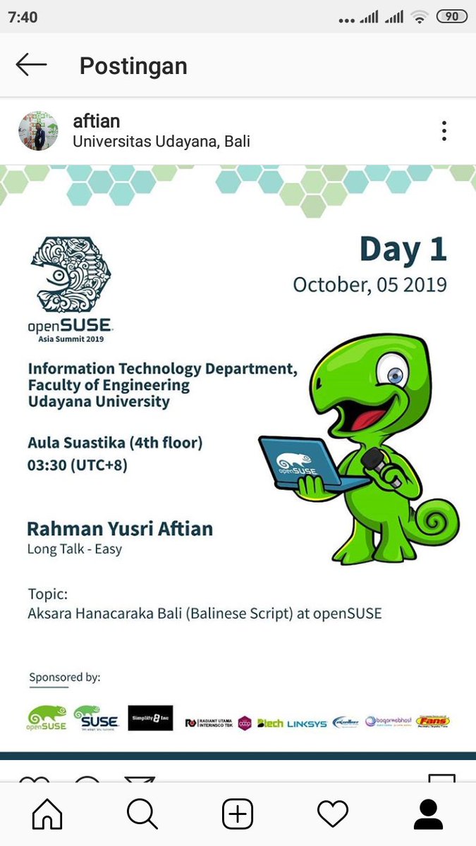 Ayo rek teko Nang #openSUSE.asia summit 2019 engkol tak ceritane dongeng-dongeng