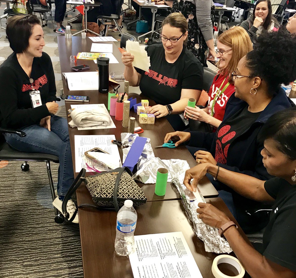 CarlenaSheeran's tweet photo. We have the best #HCSPreschool team in the state!! ☝🏼 They impress me with their hard work, dedication, & ability to have fun together!! ☺️ Today was a great day of STEAM training!! 🔍 Thank you to the fabulous duo of @TeacherAllison & @JamieSpug! #HCSStrongerTogether #STEAM https://t.co/7Yte0yqB1B