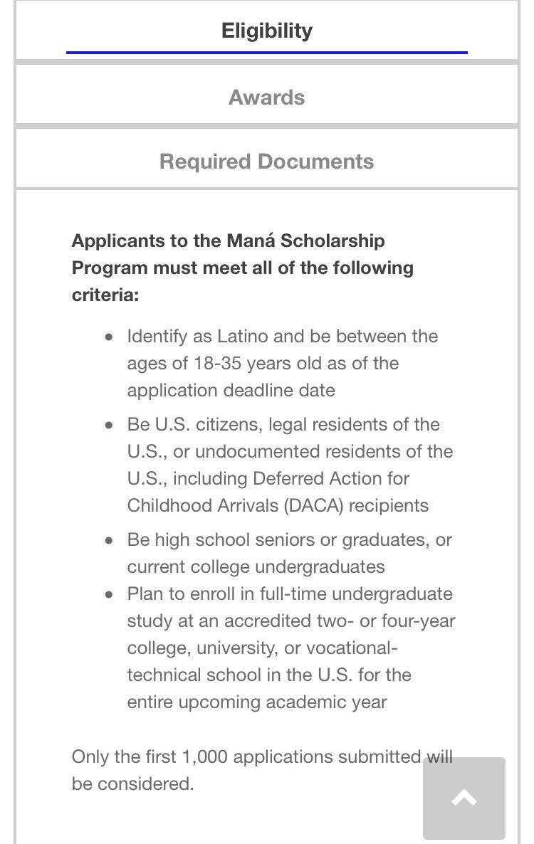 HistMelange's tweet photo. Maná #Scholarship Program: 

#DACA #Becas #Scholarships #LatinxScholarships 

https://t.co/bGm1VuJvSL https://t.co/31ihA9rc4W
