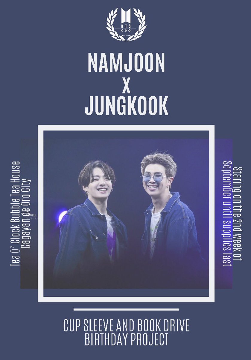BTS_CDO's tweet photo. GOOD MORNING ARMYs! 😁

We'll be having our cup sleeve event TODAY at 3pm located at Tea o' Clock ✨

We hope to see all of your beautiful and handsome faces later at the event today! 🥰

#BTSCDO
#CDOARMYs https://t.co/swKo4xyoGO