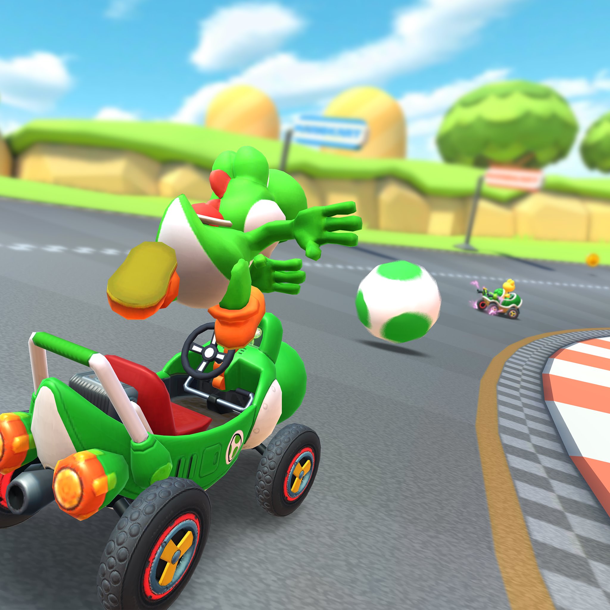 マリオカート ツアー マリオカート ダブルダッシュ からスペシャルアイテムたちが大復活 これらのアイテムは使えるキャラが限定されているだけに その威力と効果はバツグンだッ 早く使ってみたい そこのアナタ 9月25日開幕をお楽しみに みんな
