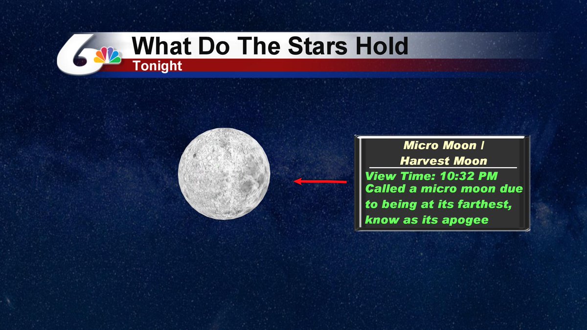 cesar_wx's tweet photo. Tonight right to the south over the mountains in #Pocatello the #harvestmoon is out in full glory! On top the temps will be sitting around in the 60s so the perfect #pationight! Also the moon might look a bit smaller, that's because it's at its #apogee. #micromoon #space https://t.co/r2kTiUVy4v