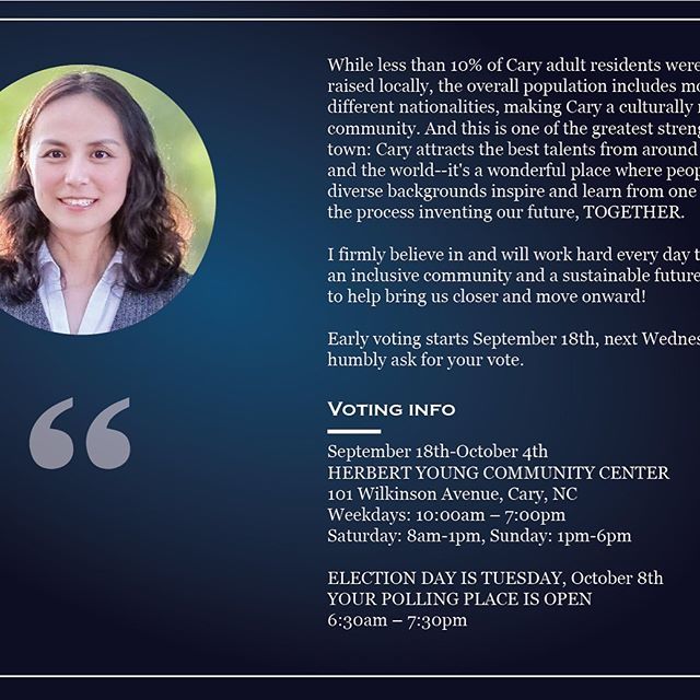 While less than 10% of Cary adult residents were born and raised locally, the overall population includes more than 60 different nationalities, making Cary a culturally rich community. And this is one of the greatest strengths of our town: Cary attracts … ift.tt/2I6Nfki