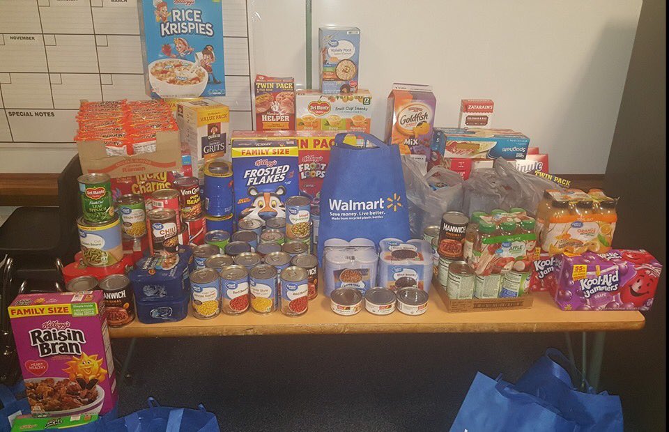 CharlaStaten's tweet photo. Thank you @LockettFamily1 Foundation for donating food to our pantry. This will truly help our families! @CCMossElem @Drmamouton @penaraul https://t.co/ktVqRCIkXb