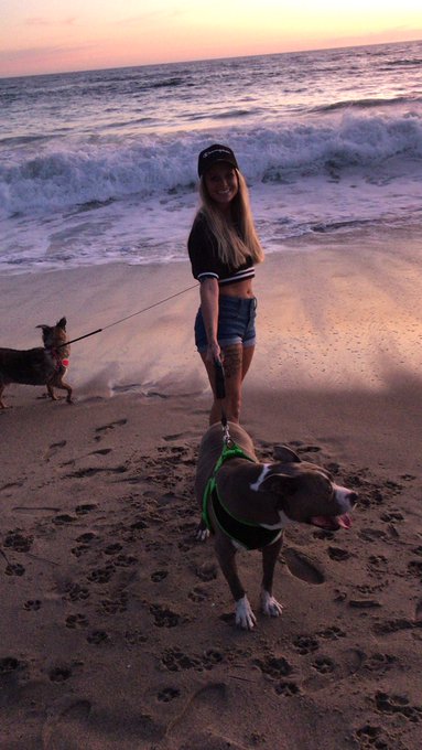💕 it&rsquo;s not easy to take photos w dogs near oncoming waves 😂💕✨ https://t.co/pqXVAgvQGH