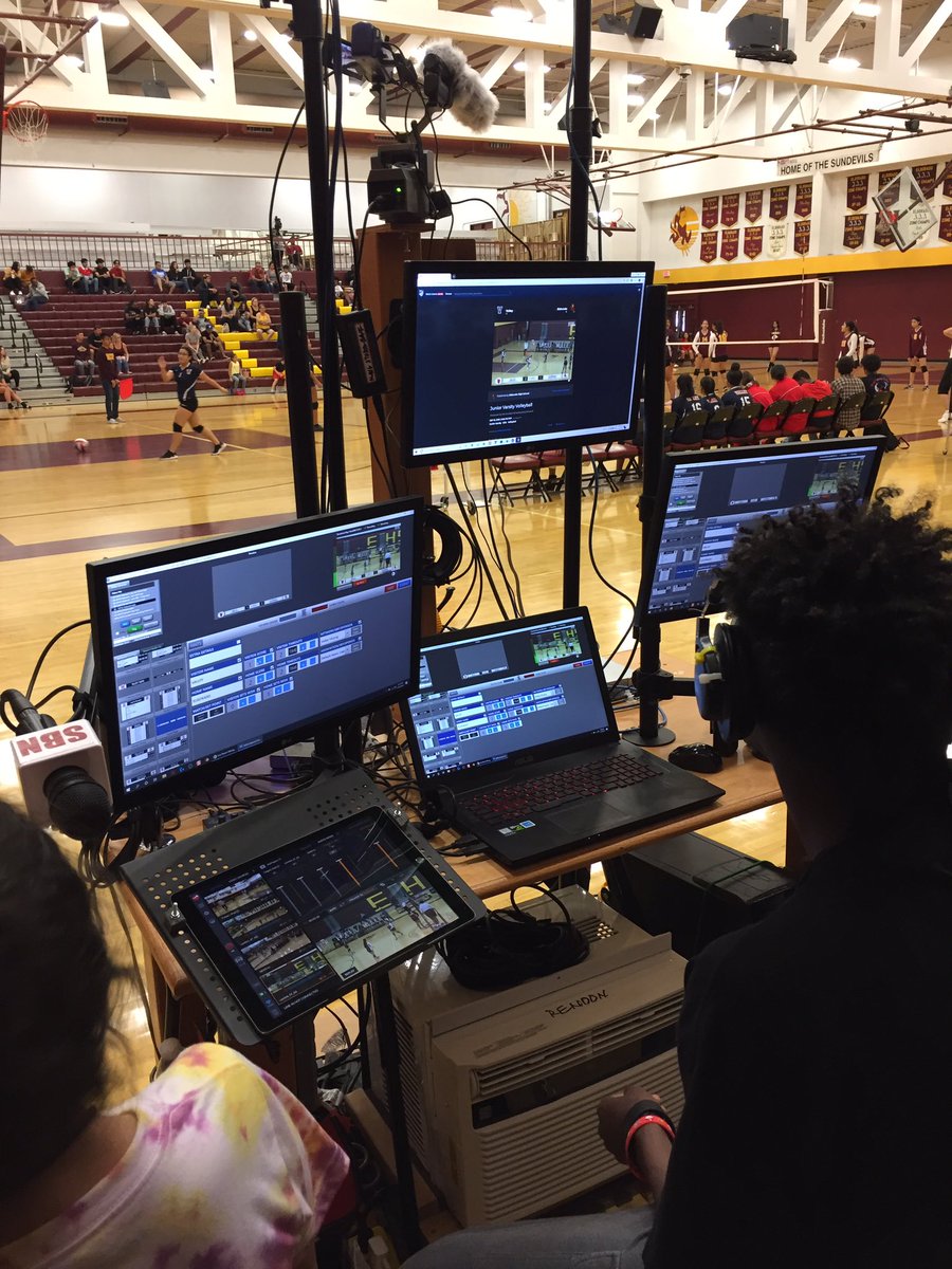 SundevilNetwork's tweet image. SBN crew &amp;amp; video production Ss livestreaming tonight’s volleyball game against Valley HS using @MySlingStudio