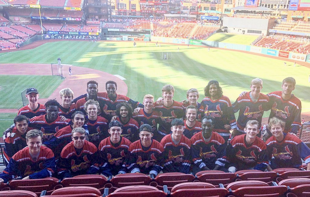 AsburyMSoccer's tweet photo. Thanks @Cardinals for a fun night. The #redbirdclub was a perfect place to watch the game. #TEAMAU https://t.co/W6UaDhlPyB