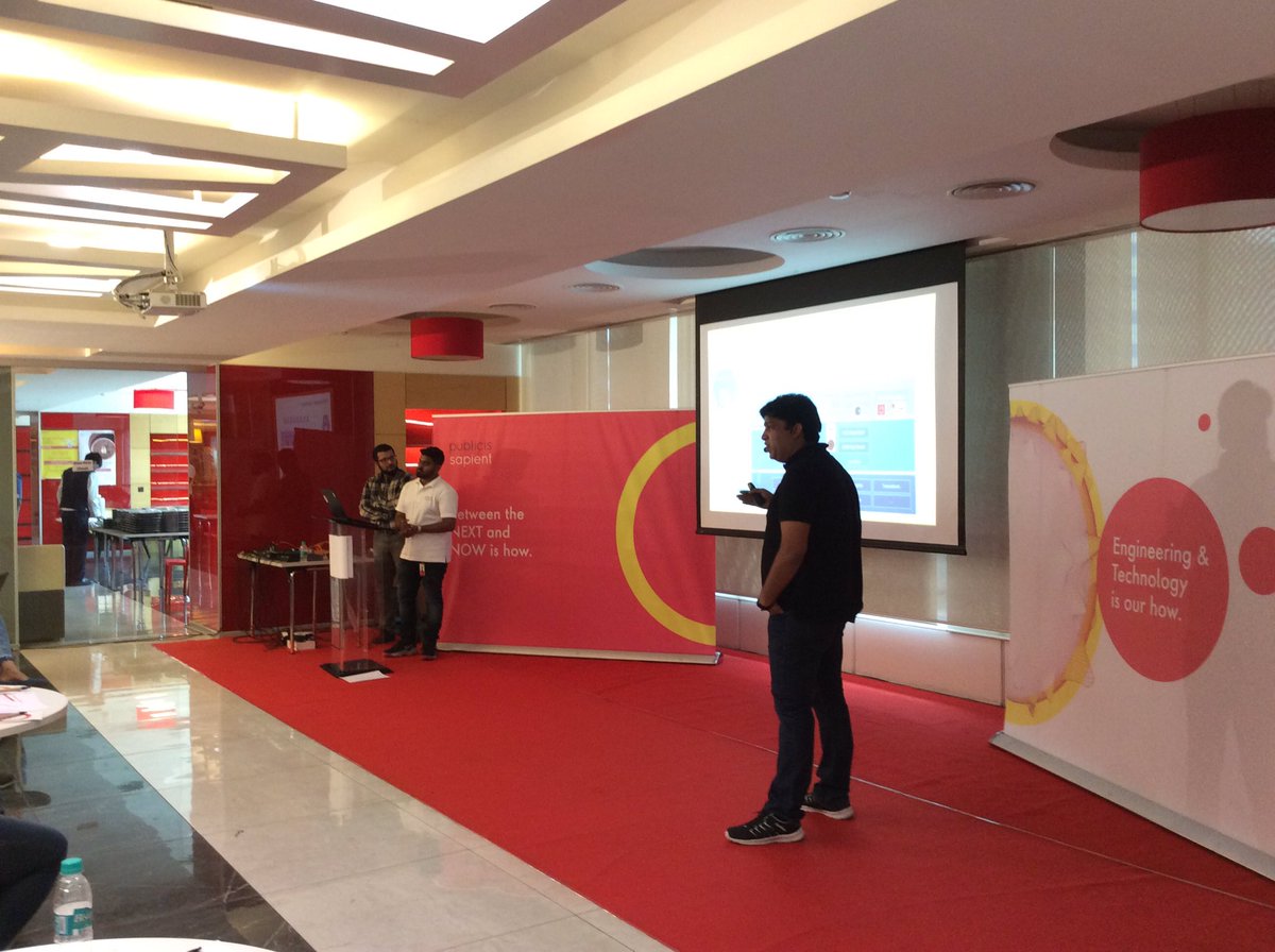 AmitXerxes's tweet photo. Sanjeev Kalwar goes hyper with hyper-personalization at marketing platforms community meeup #publicissapientmeetupplus @PubSapientIndia https://t.co/5LpjHdHFmc