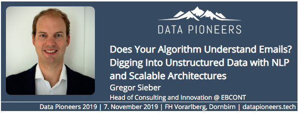 Can an algorithm understand court cases and medical literature? 📚🔎 <a href="/gregorsieber/">The Real Gregor Sieber</a> will show us!

Tickets, Speakers, venue and much more are available on the conference website: datapioneers.tech

#ArtificialIntelligence #MachineLearning #DataScience